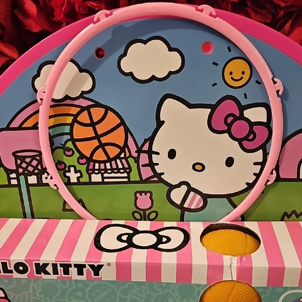 Hello Kitty Gift Set-Felt Message Board/Basketball Set/Soup Bowl/Holiday Napkins